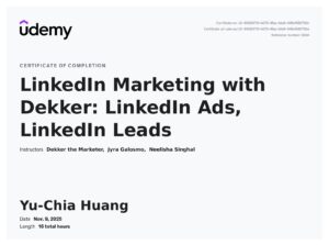 LinkedIn Marketing: LinkdIn Ads, LinkedIn Leads_Y.C H